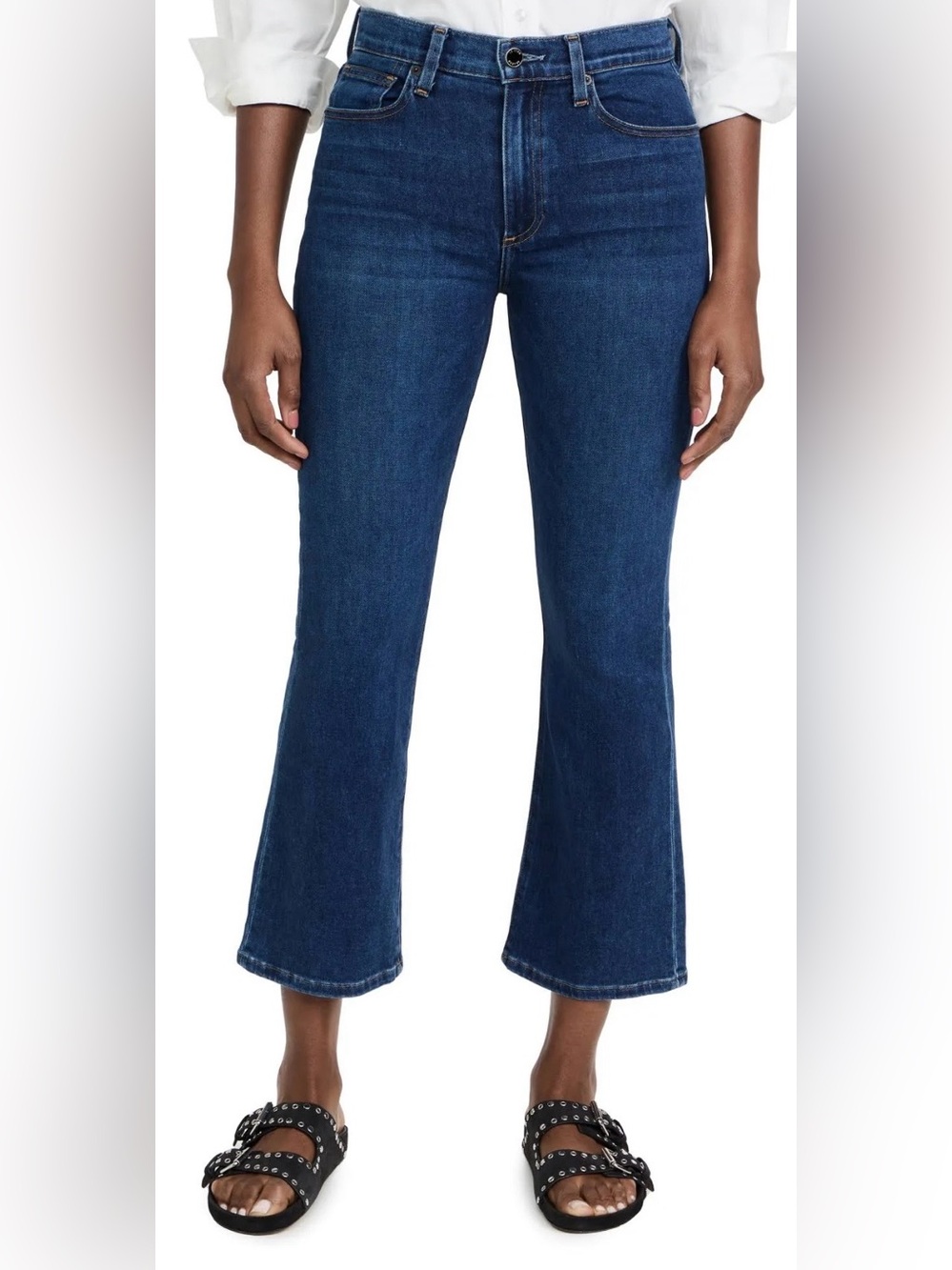 Le Jean - Bella Crop Flare - Medium Wash - Size 31 - Excellent Condition